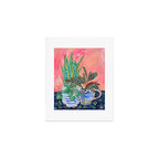 Pink Indoor Plant Still Life with Lion x The Sill Art Print Gallery Image 1