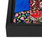 Rex Manning Day Bouquet: Poppy Flowers in Tea Tin Painting Empire Records Nineties Nostalgia Framed Canvas Print Gallery Image 3