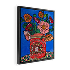 Rex Manning Day Bouquet: Poppy Flowers in Tea Tin Painting Empire Records Nineties Nostalgia Framed Canvas Print Gallery Image 2