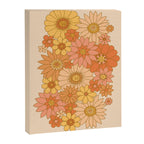 70s Retro Daisy Floral Canvas Print Gallery Image 6