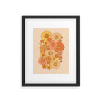 70s Retro Daisy Floral Framed Art Print Gallery Image 5