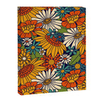 70s Retro Floral - Bold Canvas Print Gallery Image 6