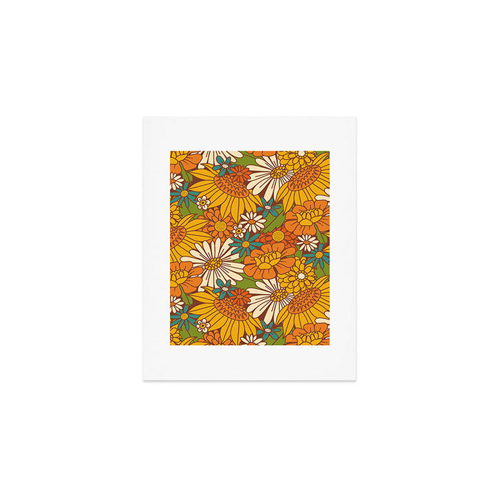 70s Retro Floral Art Print Gallery Image 1