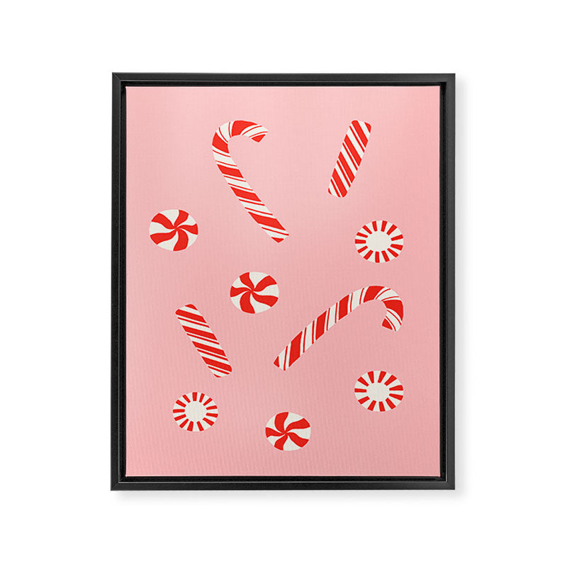 A Peppermint Christmas Framed Canvas Print Gallery Image 6