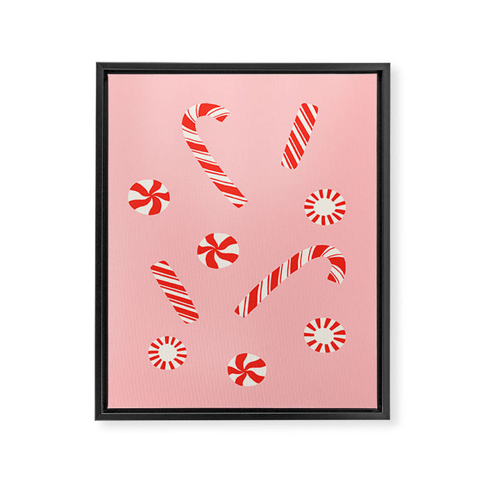 A Peppermint Christmas Framed Canvas Print Gallery Image 1