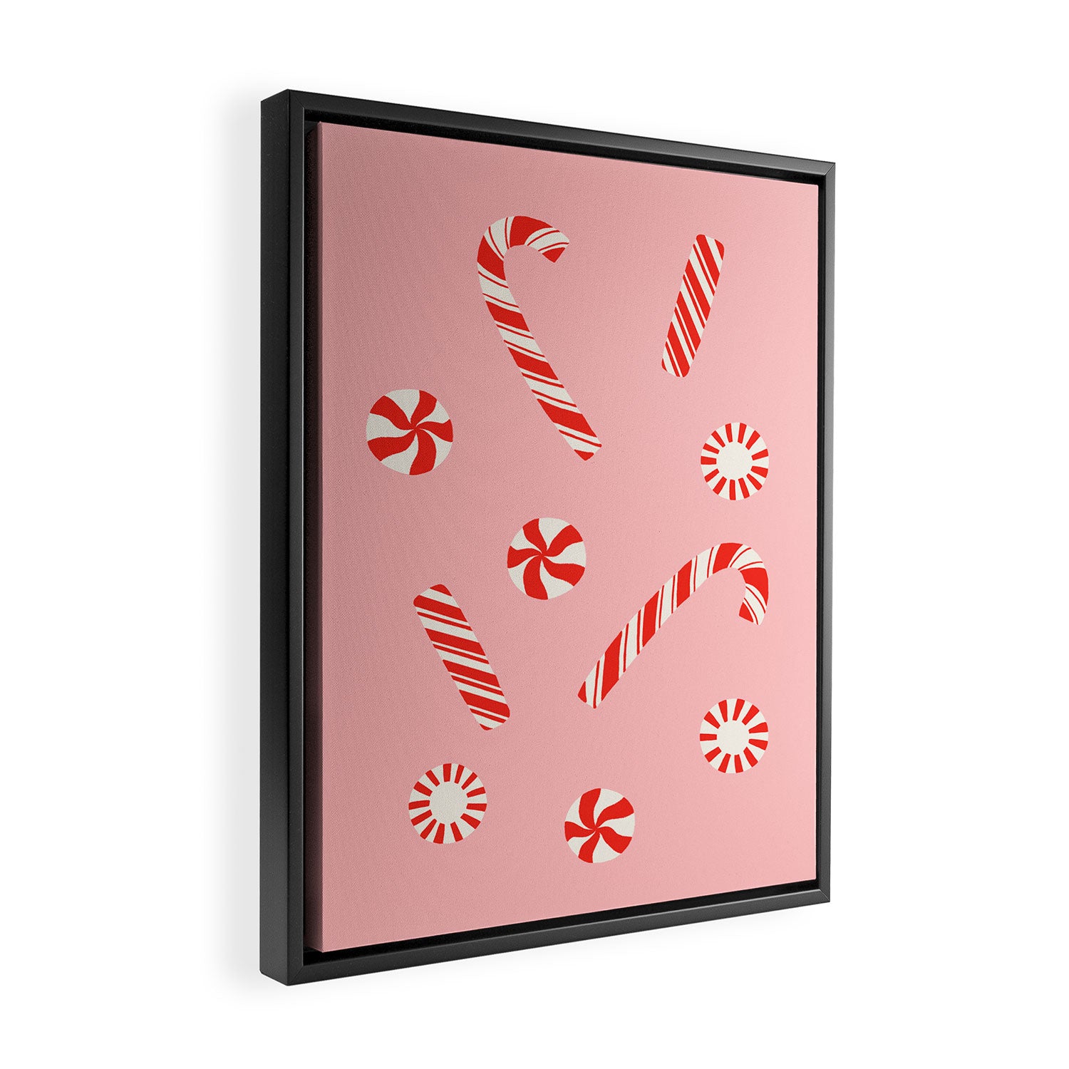 A Peppermint Christmas Framed Canvas Print Gallery Image 2