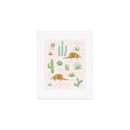 Armadillos in the Desert - Watercolor Art Print Gallery Image 1