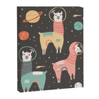 Astronaut Llamas in Space Canvas Print Gallery Image 6