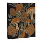 Autumn Mushrooms and Pinecones Canvas Print Gallery Image 6