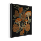 Autumn Mushrooms and Pinecones Framed Canvas Print Gallery Image 2