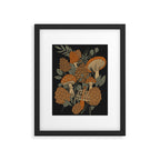 Autumn Mushrooms and Pinecones Framed Art Print Gallery Image 5