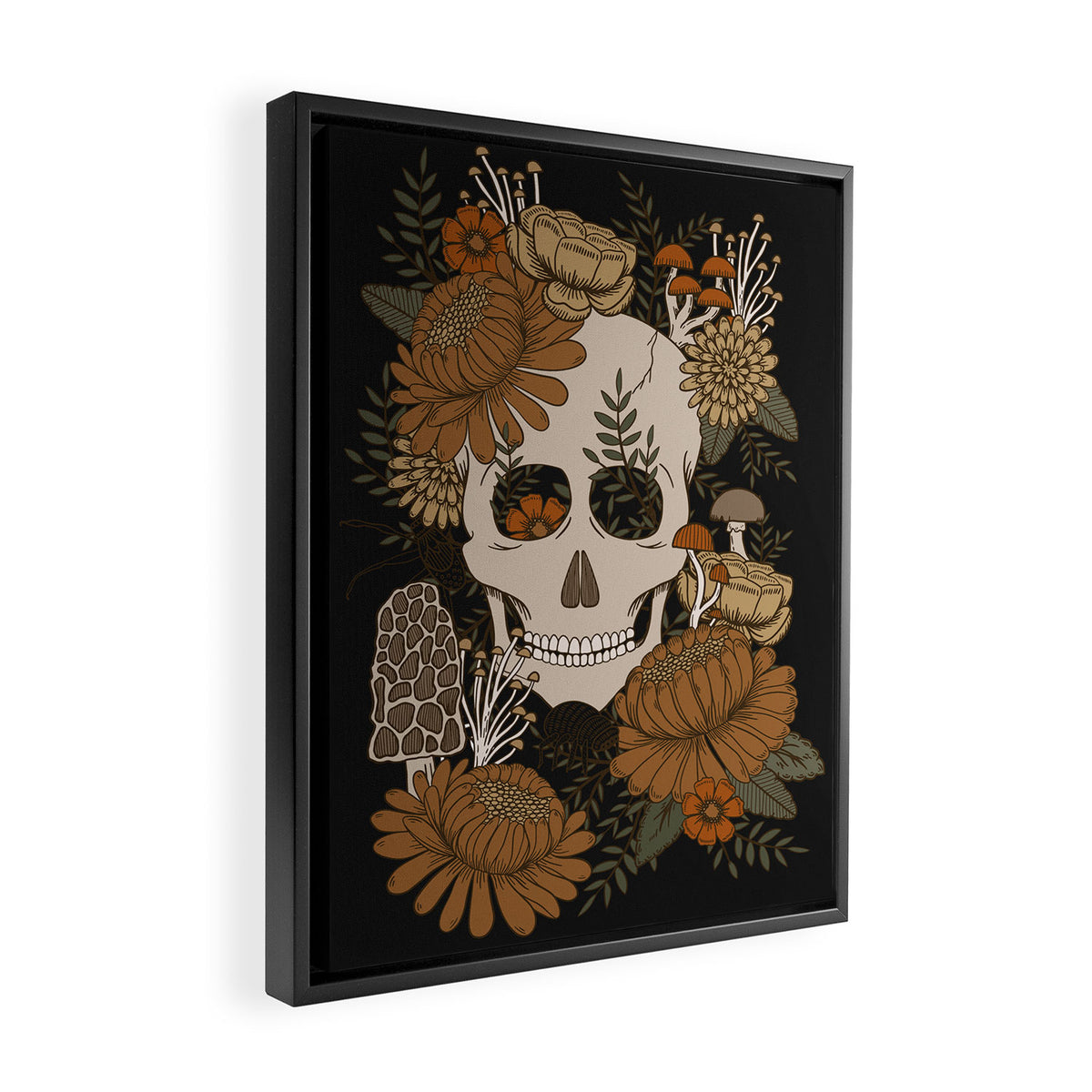 Autumn Skulls Framed Canvas Print Gallery Image 2