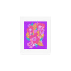 Bold Hibiscus Floral Hot Pink Summer Art Print Gallery Image 1