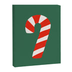Candy Canes - Green Canvas Print Gallery Image 6