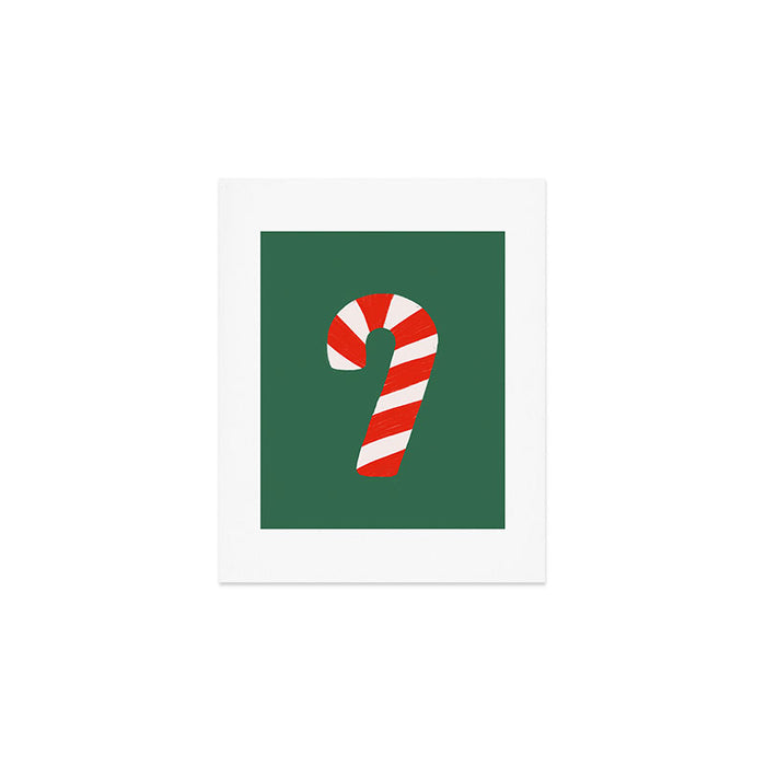 Candy Canes - Green Art Print Gallery Image 1