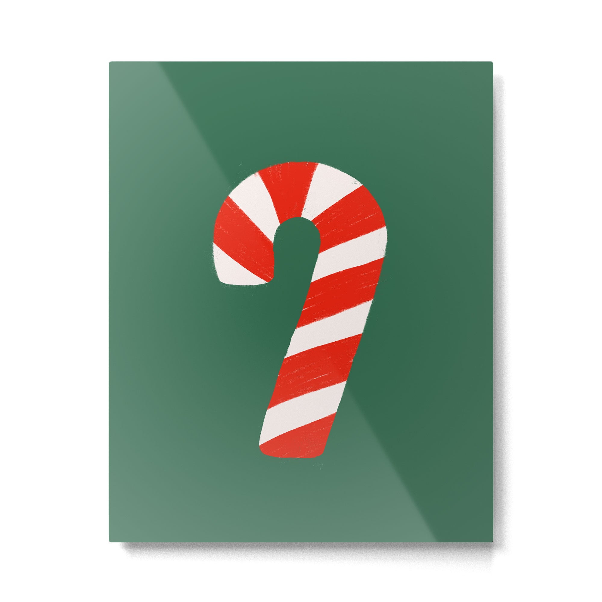 Candy Canes - Green Metal Print Gallery Image 4
