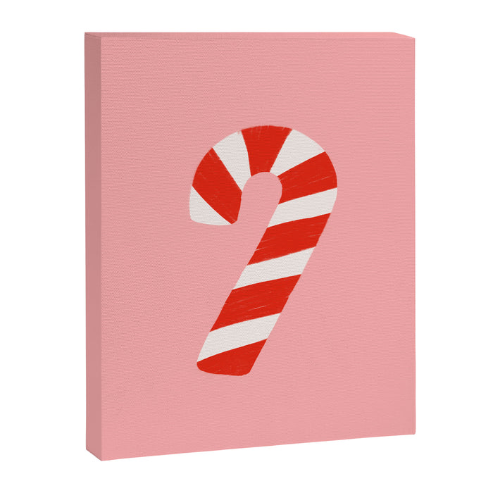 Candy Canes - Pink Canvas Print Gallery Image 1