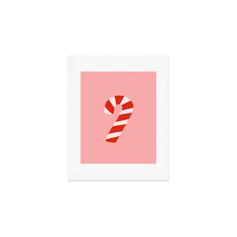 Candy Canes - Pink Art Print Gallery Image 1