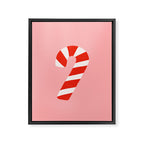 Candy Canes - Pink Framed Canvas Print Gallery Image 6