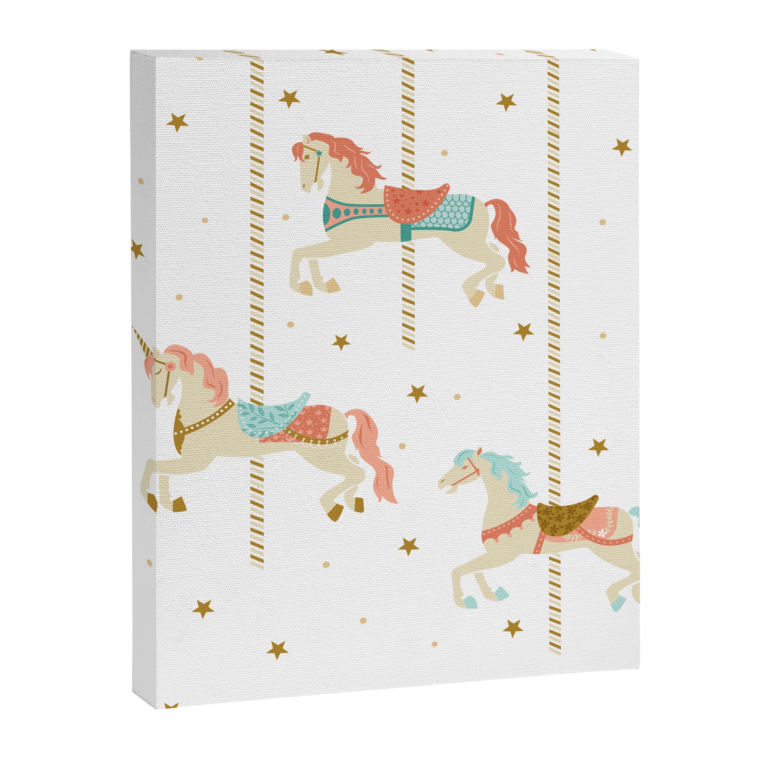 Carousel Horses Canvas Print Gallery Image 6