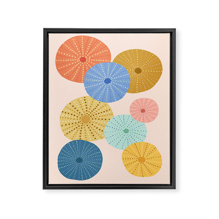 Coloful Sea Urchins 2 Framed Canvas Print Gallery Image 1