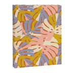 Color Block Monstera Pink + Lavender Canvas Print Gallery Image 6
