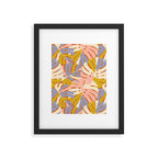 Color Block Monstera Pink + Lavender Framed Art Print Gallery Image 5