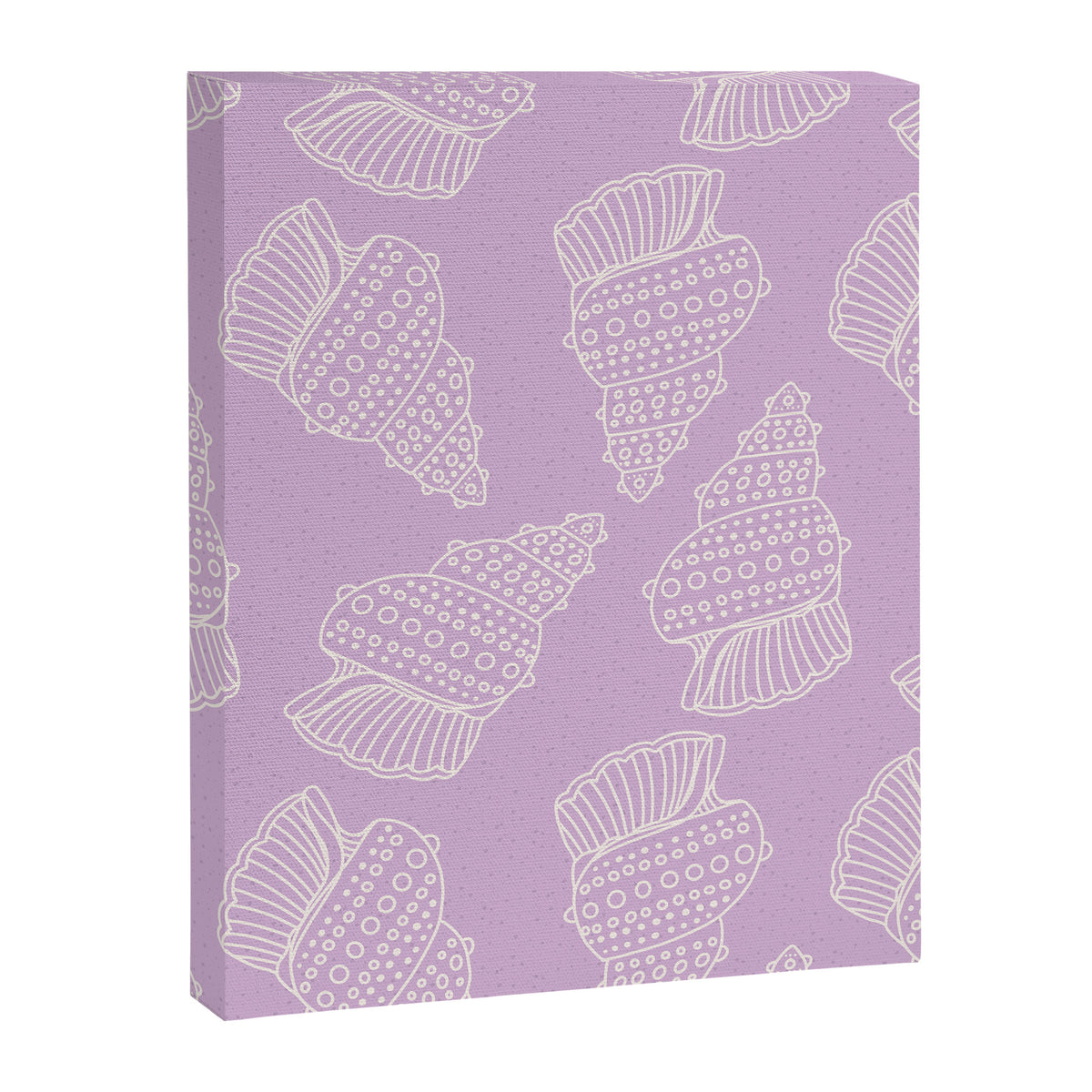 Conch Shell on Lavender Canvas Print Gallery Image 6