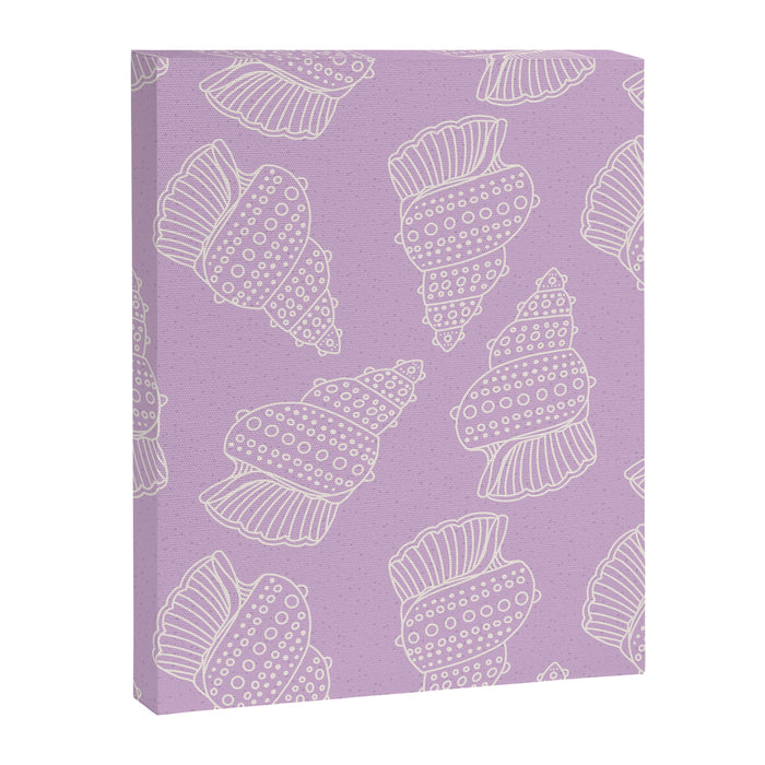Conch Shell on Lavender Canvas Print Gallery Image 1