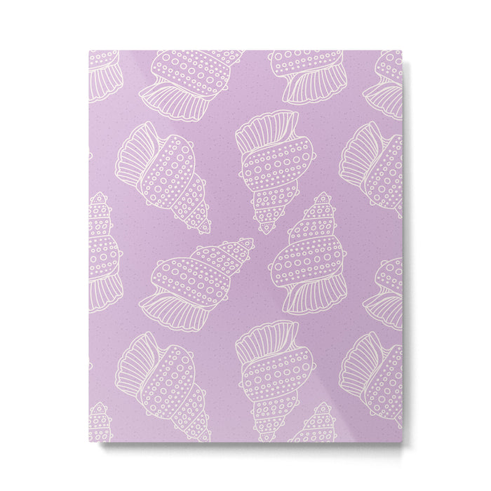 Conch Shell on Lavender Metal Print Gallery Image 1