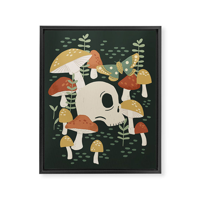 Death Mushrooms Framed Canvas Print Gallery Image 1