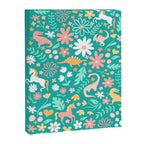 Dinosaurs + Unicorns on Teal Canvas Print Gallery Image 6