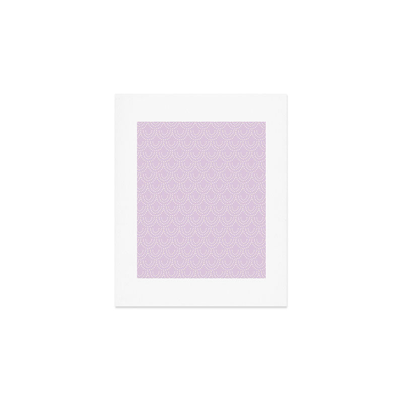 Dotted Scallop - Wisteria Art Print Gallery Image 1