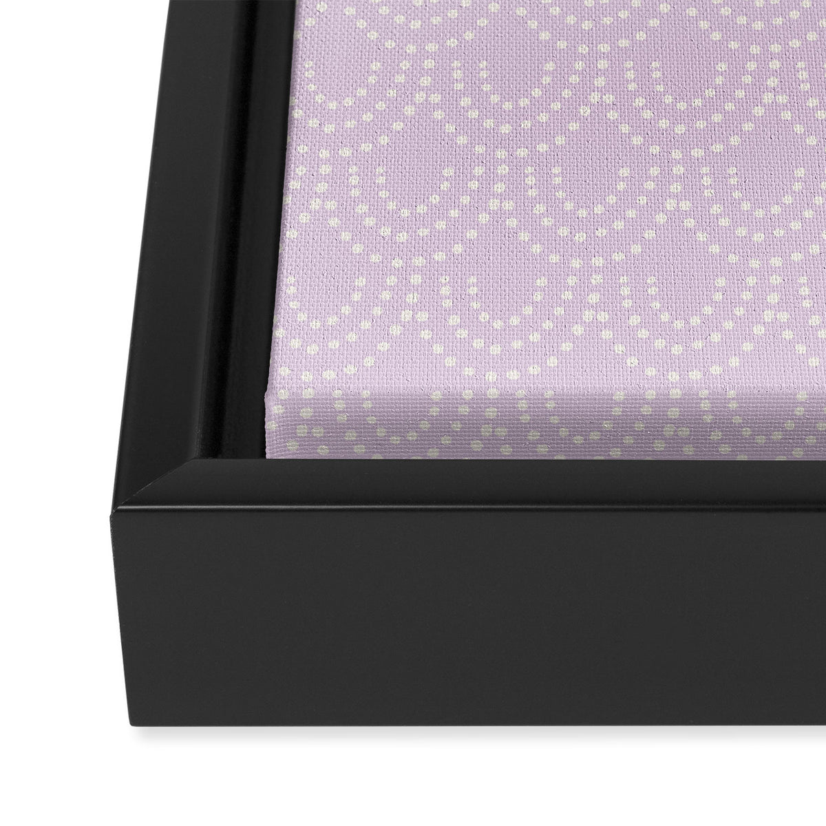 Dotted Scallop - Wisteria Framed Canvas Print Gallery Image 3