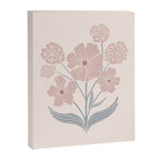 Dusty Rose Classic Floral Canvas Print Gallery Image 6