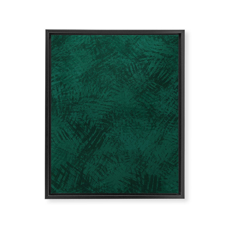 Emerald Scraped Texture Framed Canvas Print Gallery Image 6