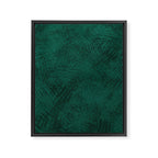 Emerald Scraped Texture Framed Canvas Print Gallery Image 6