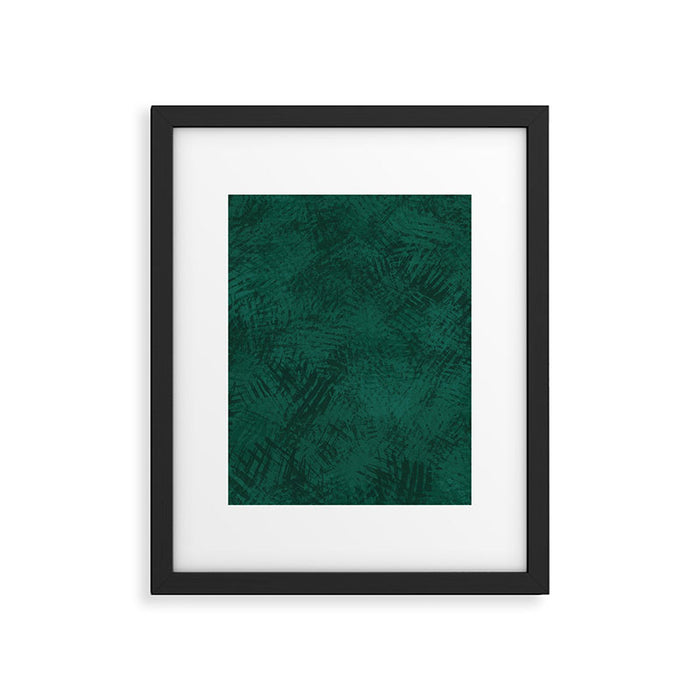 Emerald Scraped Texture Framed Art Print Gallery Image 1