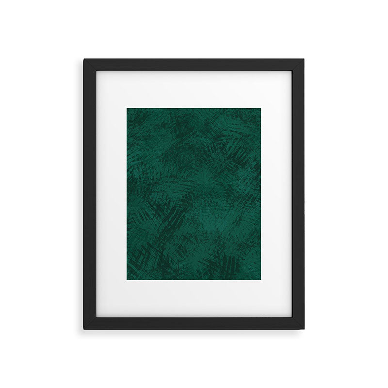 Emerald Scraped Texture Framed Art Print Gallery Image 5