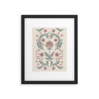 English Cottage Dusty Pink Posy Framed Art Print Gallery Image 5