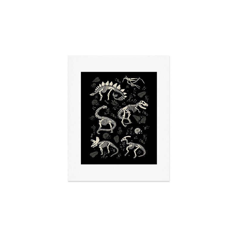 Excavated Dinosaur Fossils Art Print Gallery Image 1