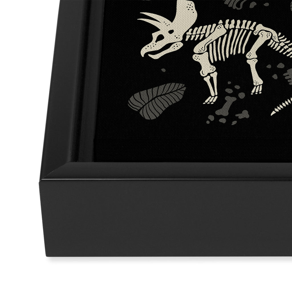Excavated Dinosaur Fossils Framed Canvas Print Gallery Image 3