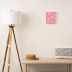 Excavated Dinosaur Fossils in Candy Pink Canvas Print Gallery Image 2