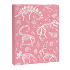 Excavated Dinosaur Fossils in Candy Pink Canvas Print Gallery Image 8