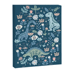 Folk Dinosaurs in Blue Canvas Print Gallery Image 8