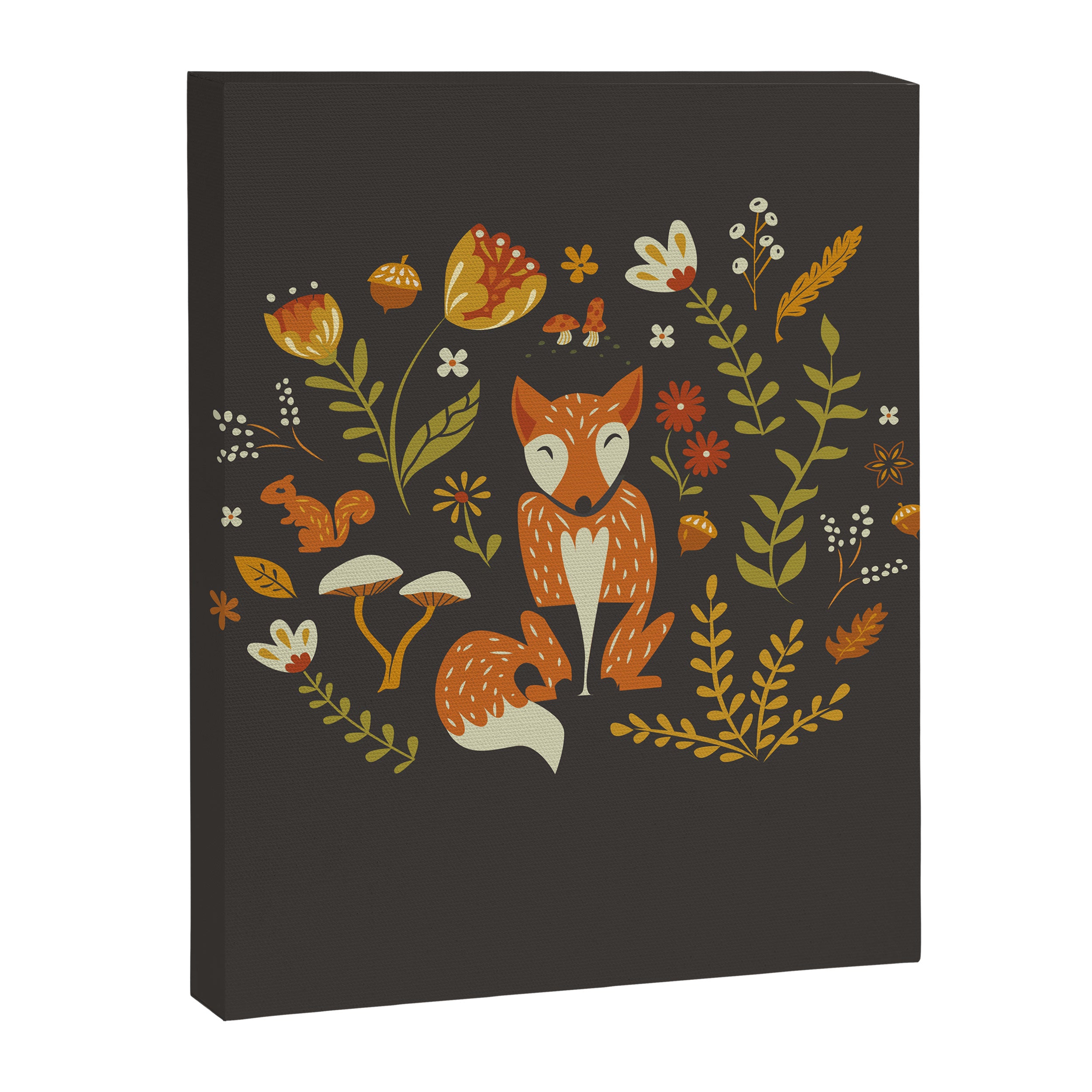Fox in an Autumn Garden Canvas Print Gallery Image 8