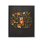 Fox in an Autumn Garden Framed Canvas Print Gallery Image 8