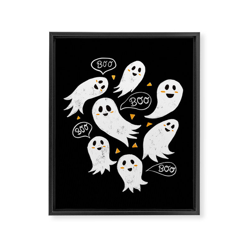 Friendly Ghosts Framed Canvas Print Gallery Image 6