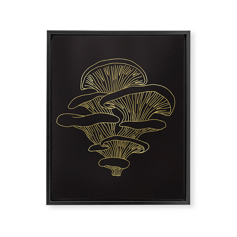 Gilded Oyster Mushroom Framed Canvas Print Gallery Image 8