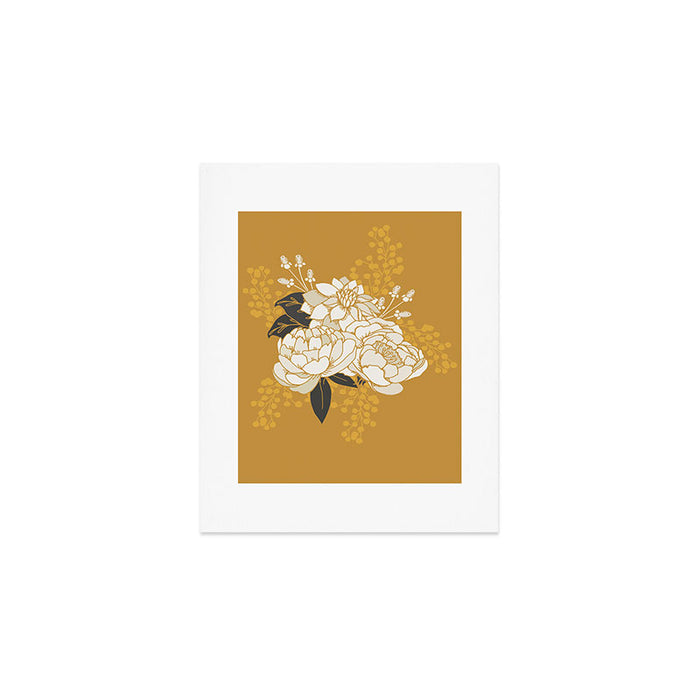 Glam Florals - Gold Art Print Gallery Image 1